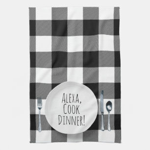 Alexa Kommando för matlagning Kökshandduk