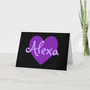 Alexa på Lila Anteckningskort