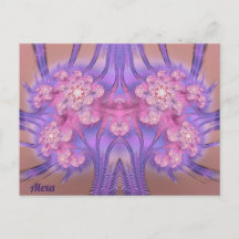 ALEXA ~ Pastel Rosa och Lila 3D-design ~