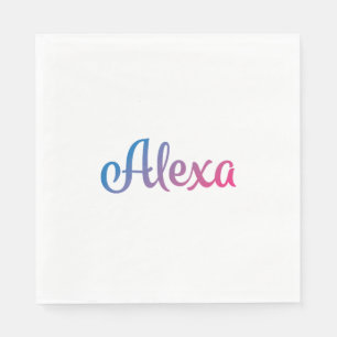 Alexa stilfull Cursive Pappersservett