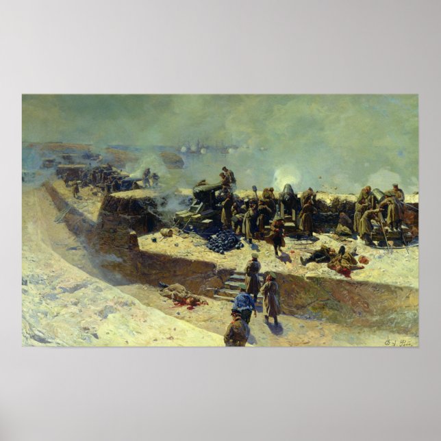 Alexander-batteriet attackerade poster (Framsidan)