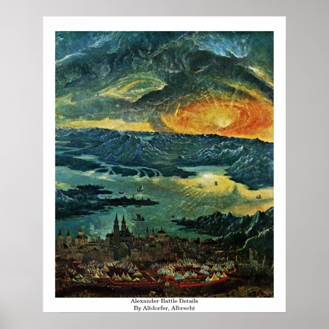 Alexander Battle Details by Altdorfer, Albrecht Poster (Framsidan)