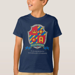 Alexander boys namn och menar kniwsköld tee shirt