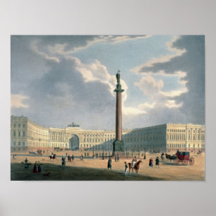 Alexander Column och arméns högkvarter Poster