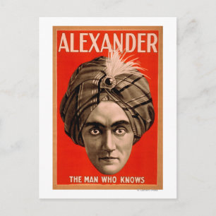Alexander den man som känner Magic Poster Vykort