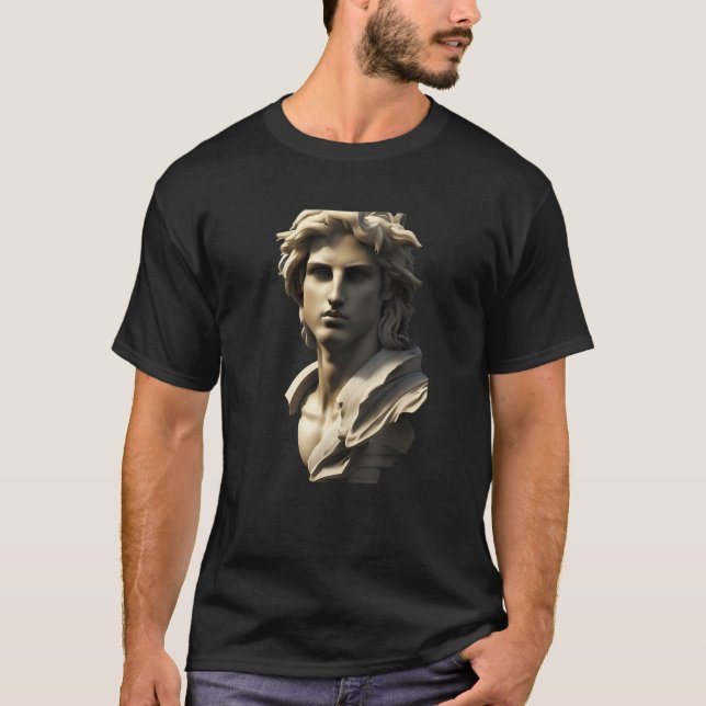 Alexander Den Underbara antikens grekiska historia T Shirt (Framsida)