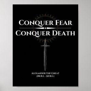 Alexander den Underbara erövern fruktar Motivering Poster