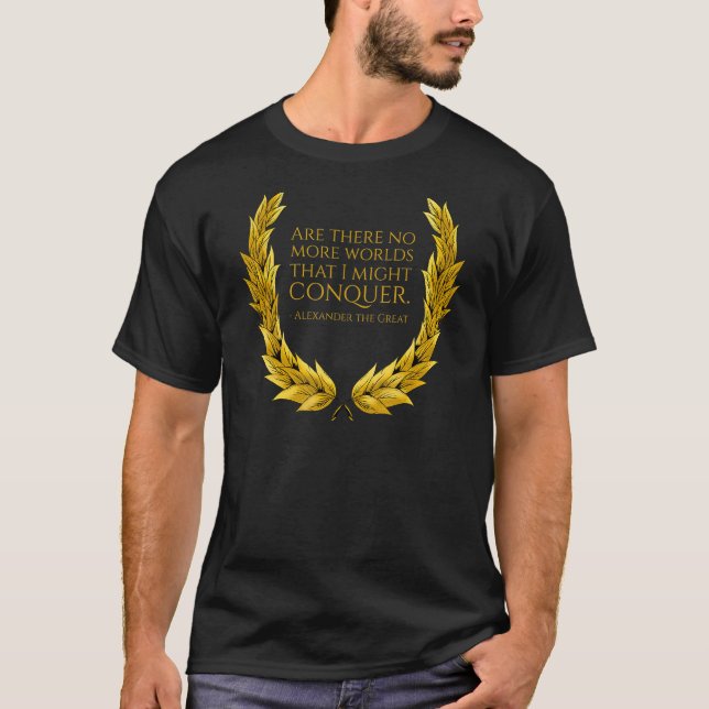Alexander den Underbara inspirationsincienten Grek T Shirt (Framsida)