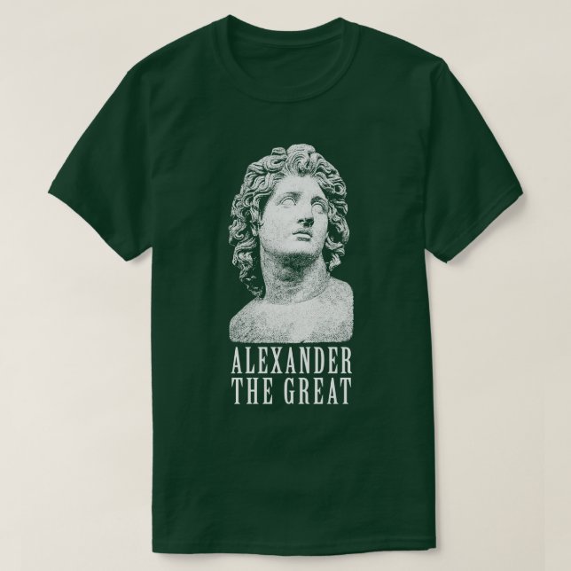 Alexander den Underbara makedonska antiken Greklan T Shirt (Design framsida)