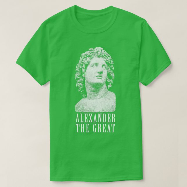 Alexander den Underbara makedonska antiken Greklan T Shirt (Design framsida)