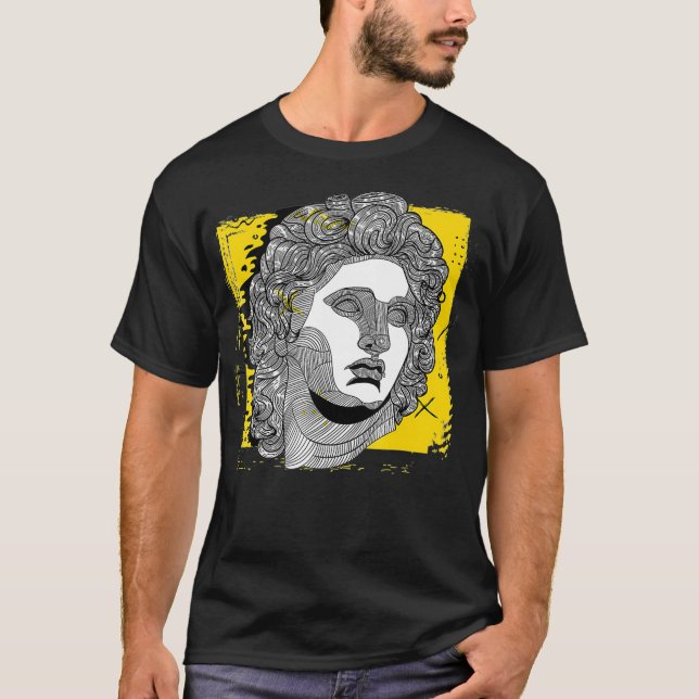 Alexander den Underbara Tshirt Grekiska Mythology  T Shirt (Framsida)