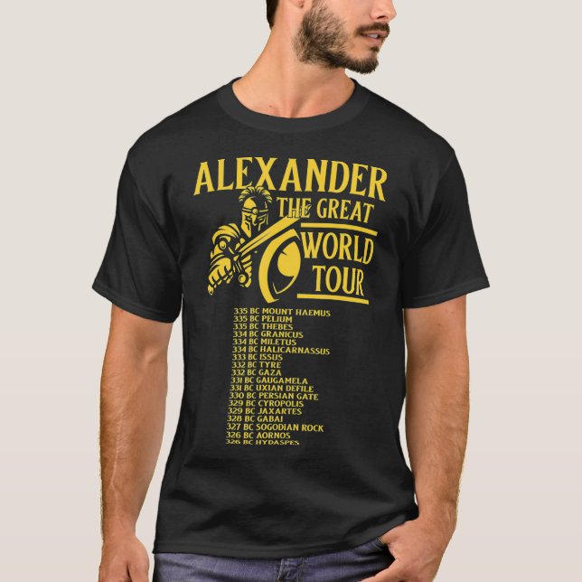 Alexander den Underbara världshistorien  T Shirt (Framsida)