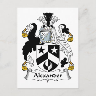 Alexander Family Crest Vykort