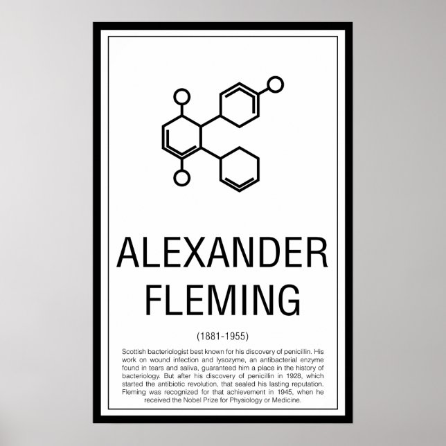 Alexander Fleming Poster (Framsidan)