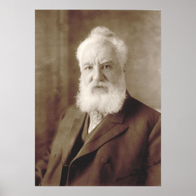 Alexander Graham Bell Porträtt Poster (Framsidan)