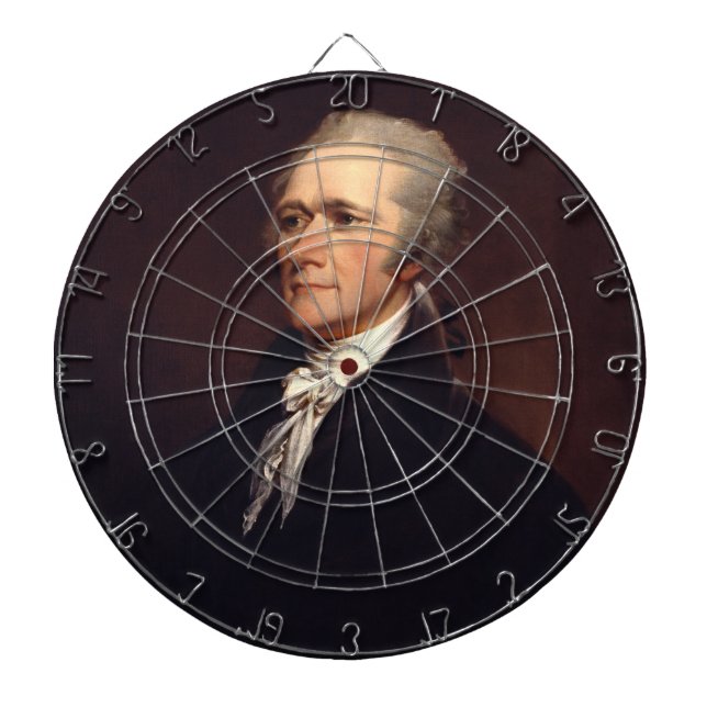 Alexander Hamilton: Amerikansk grundande fader, hi Darttavla (Framsidan)