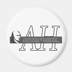Alexander Hamilton citationsteckenmagnet Magnet