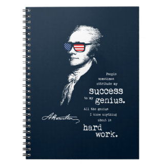 Alexander Hamilton citationsteckenordstäv. Anteckningsbok