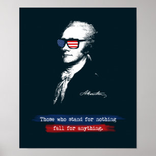 Alexander Hamilton De som står för ingenting Poster