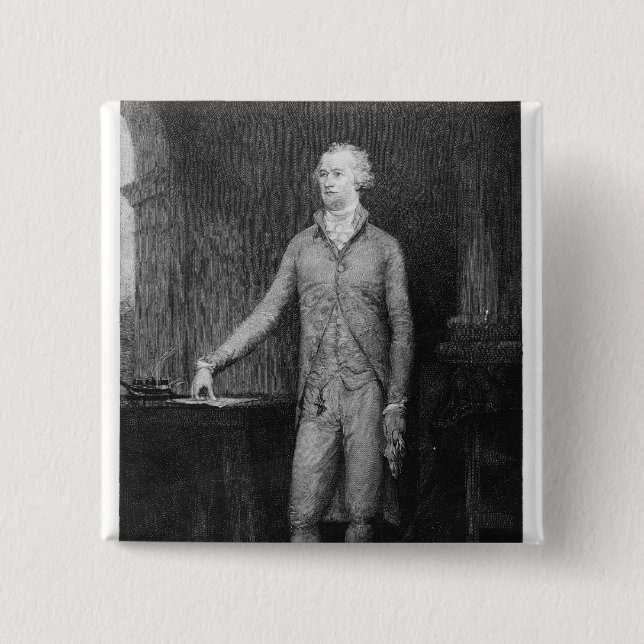 Alexander Hamilton, efter målningen 1792 Knapp (Framsida)