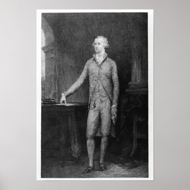 Alexander Hamilton, efter målningen 1792 Poster (Framsidan)