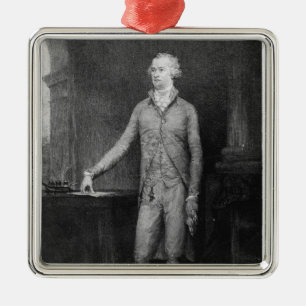 Alexander Hamilton, efter målningen av 1792 Julgransprydnad Metall