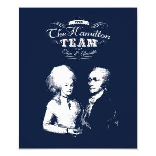 Alexander Hamilton, Eliza. Historikgåvor. Porträtt Fototryck