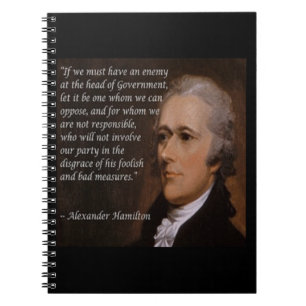 Alexander Hamilton "Enemy Leader" Gift Anteckningsbok Med Spiral