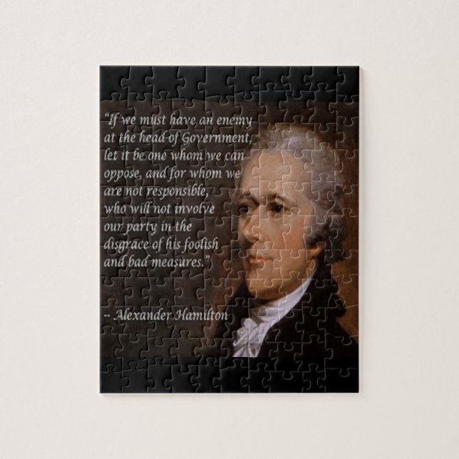 Alexander Hamilton "Enemy Leader" Gift Pussel (Vertikal)