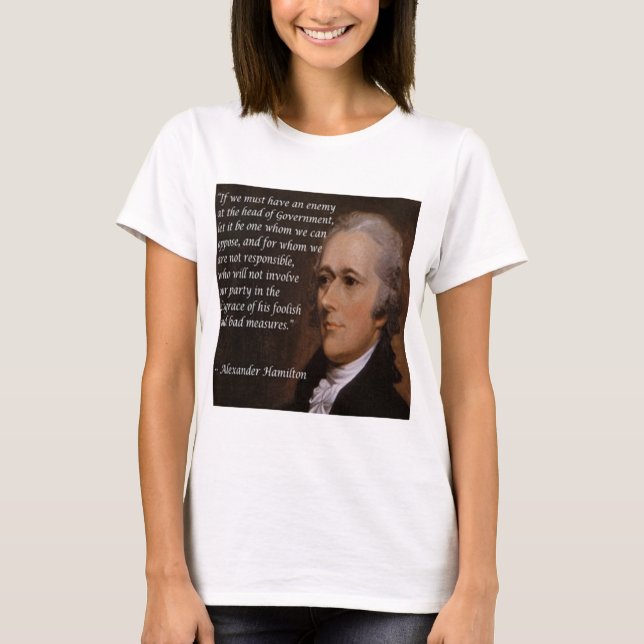 Alexander Hamilton "Enemy Leader" Gift Tee (Framsida)