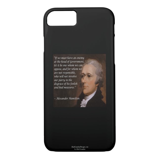 Alexander Hamilton "Enemy Leader" Smartphone Fodra Case-Mate iPhone Skal (Baksida)