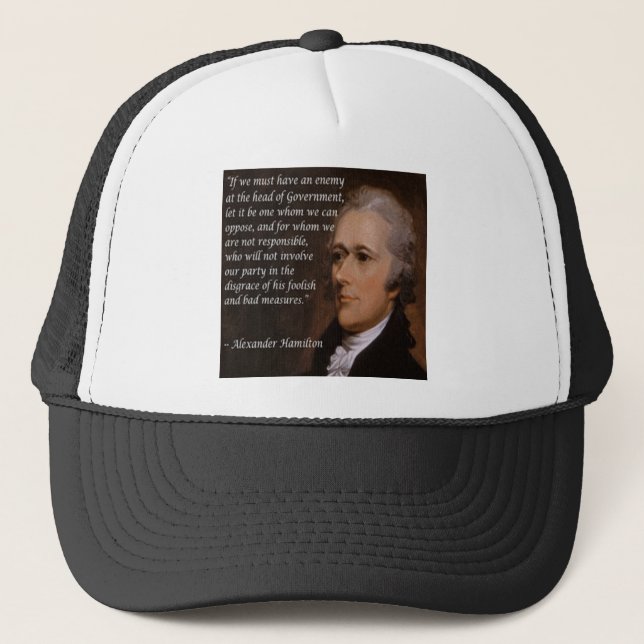 Alexander Hamilton "Fiendeledare" Present Keps (Framsida)