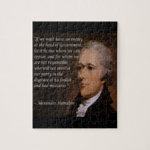 Alexander Hamilton "Fiendeledare" Present Pussel