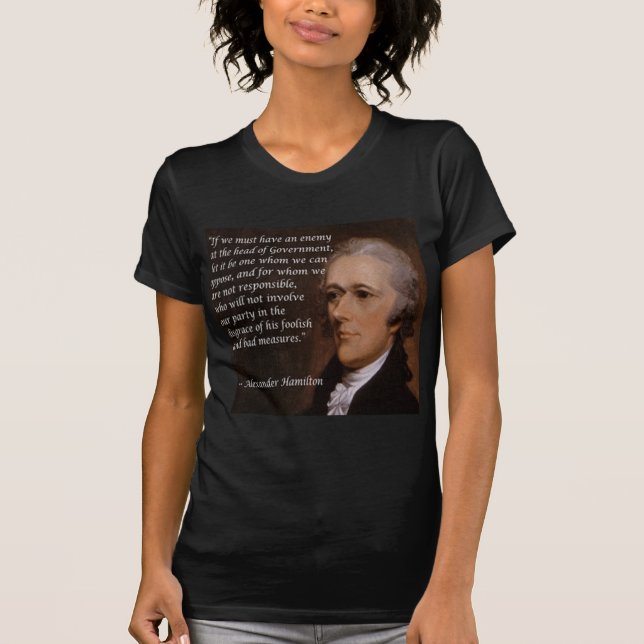 Alexander Hamilton "Fiendeledare" Present Tee (Framsida)