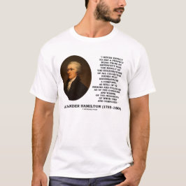 Alexander Hamilton förväntar aldrig perfekt Tee Shirt