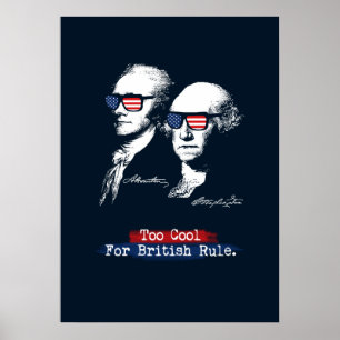 Alexander Hamilton George Washington för Coola Poster
