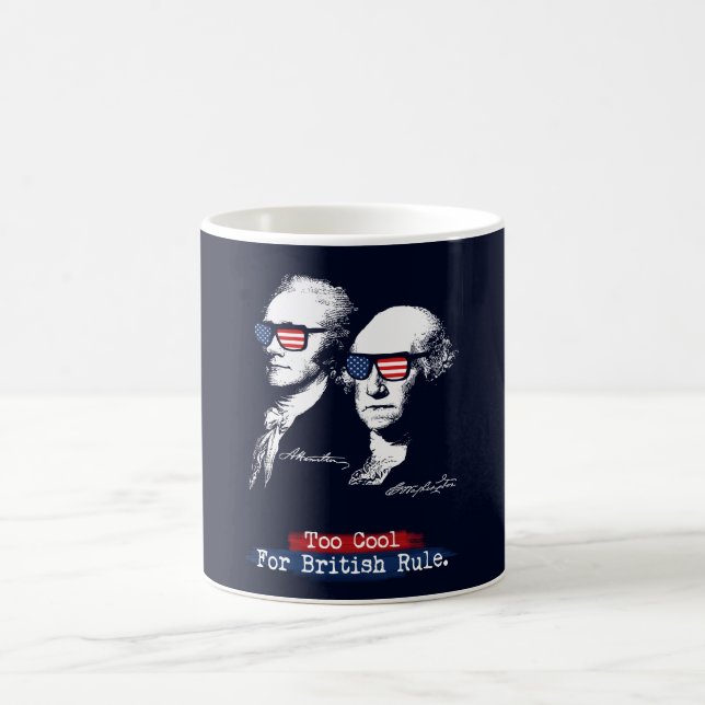 Alexander Hamilton, George Washington - för coolt Kaffemugg (Center)