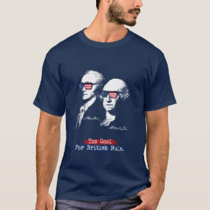 Alexander Hamilton, George Washington - för coolt T-shirt