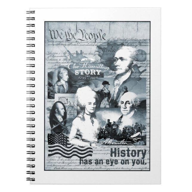 Alexander Hamilton George Washington historiegåvor Anteckningsbok (Framsidan)