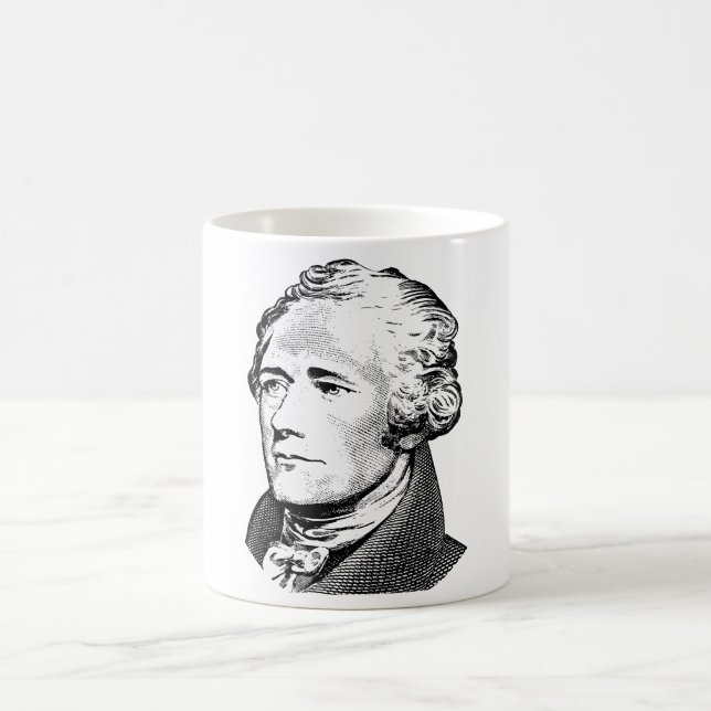 Alexander Hamilton - grafisk grundläggare Kaffemugg (Center)