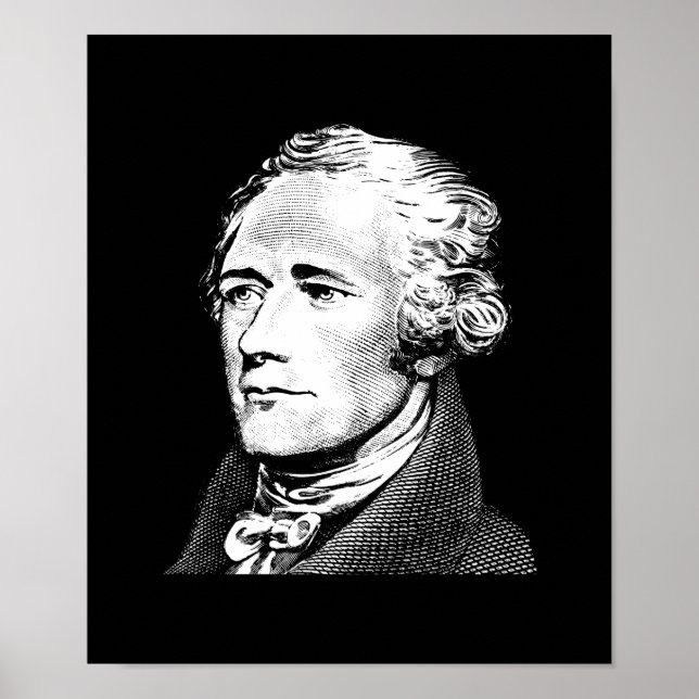 Alexander Hamilton - grundande Far Graphic Poster (Framsidan)