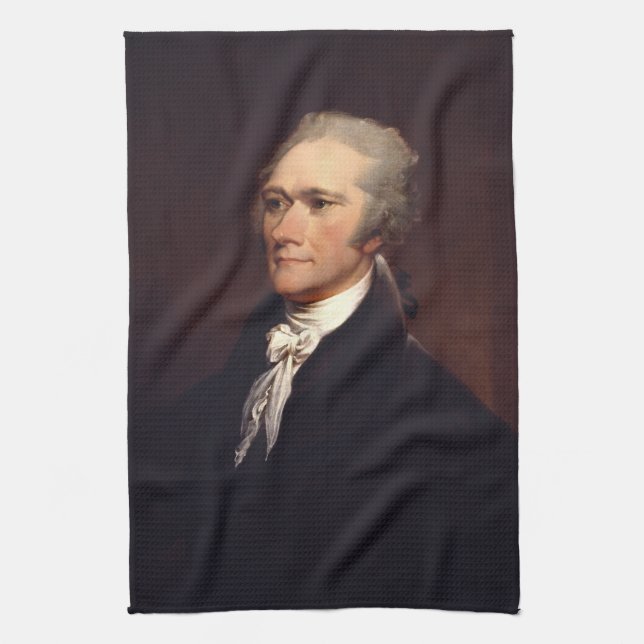 Alexander Hamilton Grundare & Federalist Papers Kökshandduk (Vertikal)