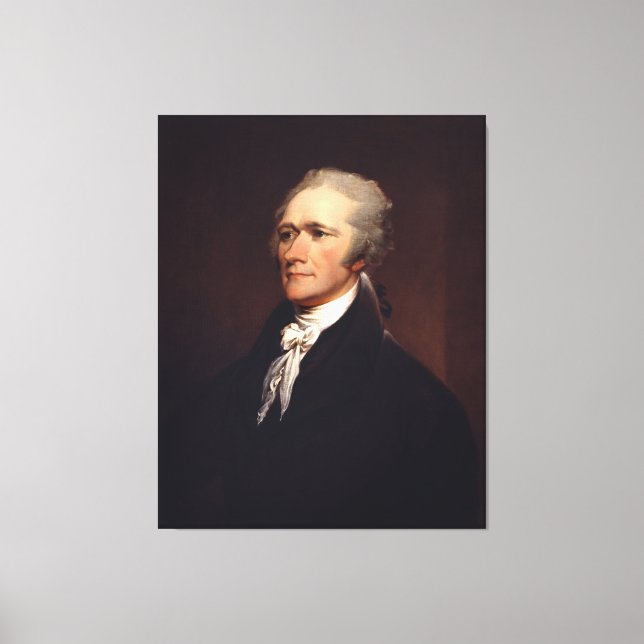 Alexander Hamilton Grundare & Federalistpapperna Canvastryck (Framsida)