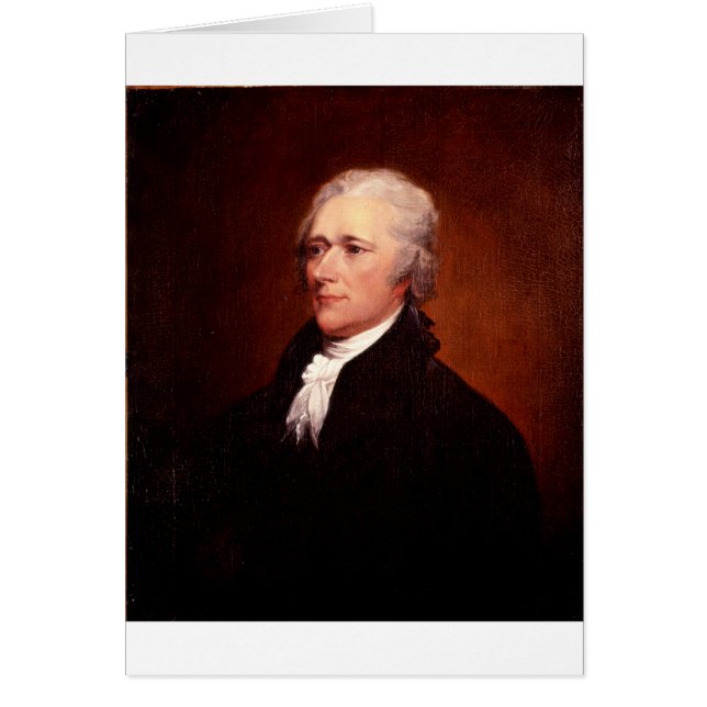 Alexander Hamilton Hälsningskort (Framsidan)