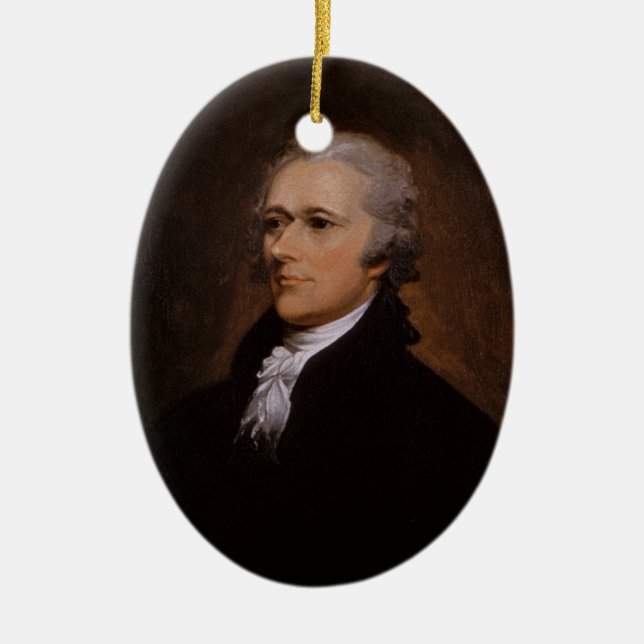 Alexander Hamilton Julgransprydnad Keramik (Framsidan)