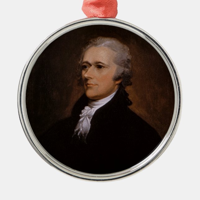 Alexander Hamilton Julgransprydnad Metall (Framsidan)