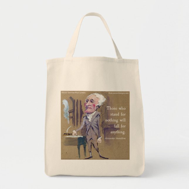 Alexander Hamilton Matvaror Totebag (Miljövänlig) Tygkasse (Framsidan)