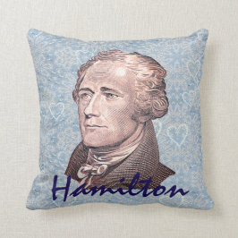 Alexander Hamilton om Snöre och hjärta Kudde