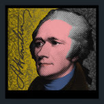 Alexander Hamilton Pop Art Porträtt Poster<br><div class="desc">Alexander Hamilton var en av de Found Far i Stater. Hamilton var emellertid aldrig president, han var den förste finansministern i Förenade stater och ansvarade för den ekonomiska politiken under Washingtonadministrationen. Hamilton stannade inte där, han skapade det federalistiska Party, USA:s Kusten Guard och grundade New York Post. Alexander Hamilton behandlas...</div>