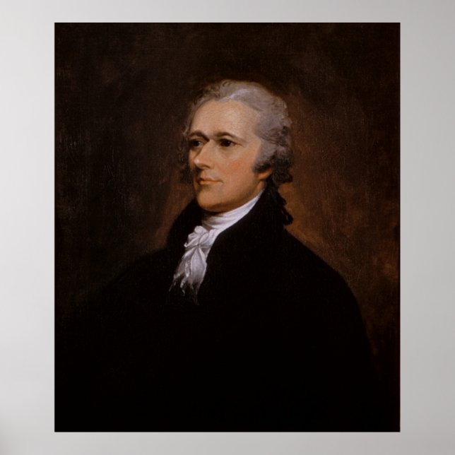 Alexander Hamilton porträtt av John Trumbull Poster (Framsidan)